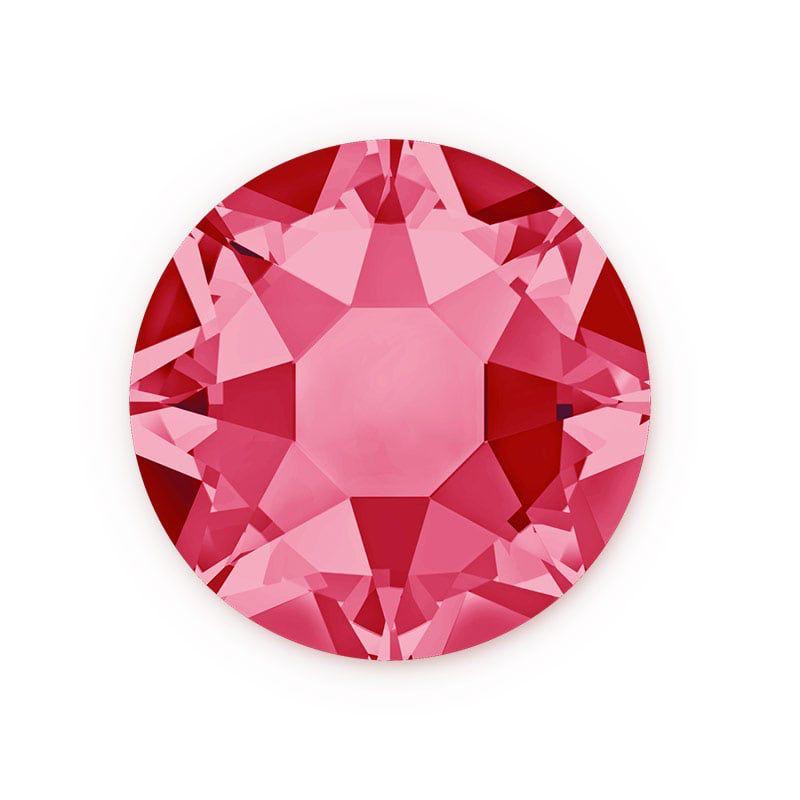 Swarovski® Nail Crystals Flat Rund Indian Pink SS34