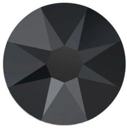 Swarovski® Nail Crystals Flat Rund Jet SS34