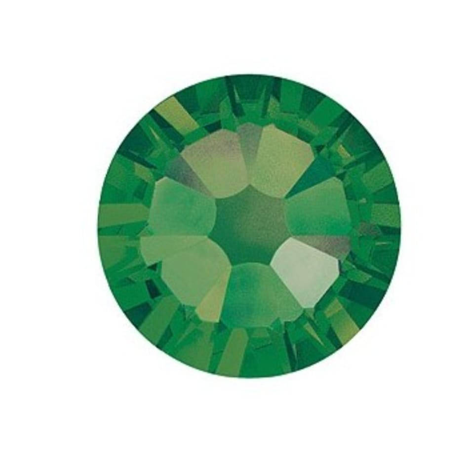 Swarovski® Nail Crystals Flat Rund Palace Green Opal SS7