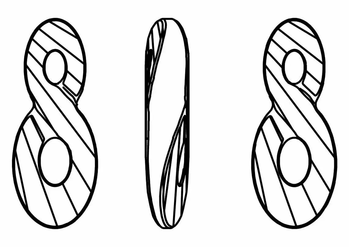 Swarovski® Anhänger Infinity Pendant Aurore Boreale 18mm