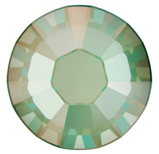 Swarovski® Nail Crystals Flat Rund Crystal Sage SS20