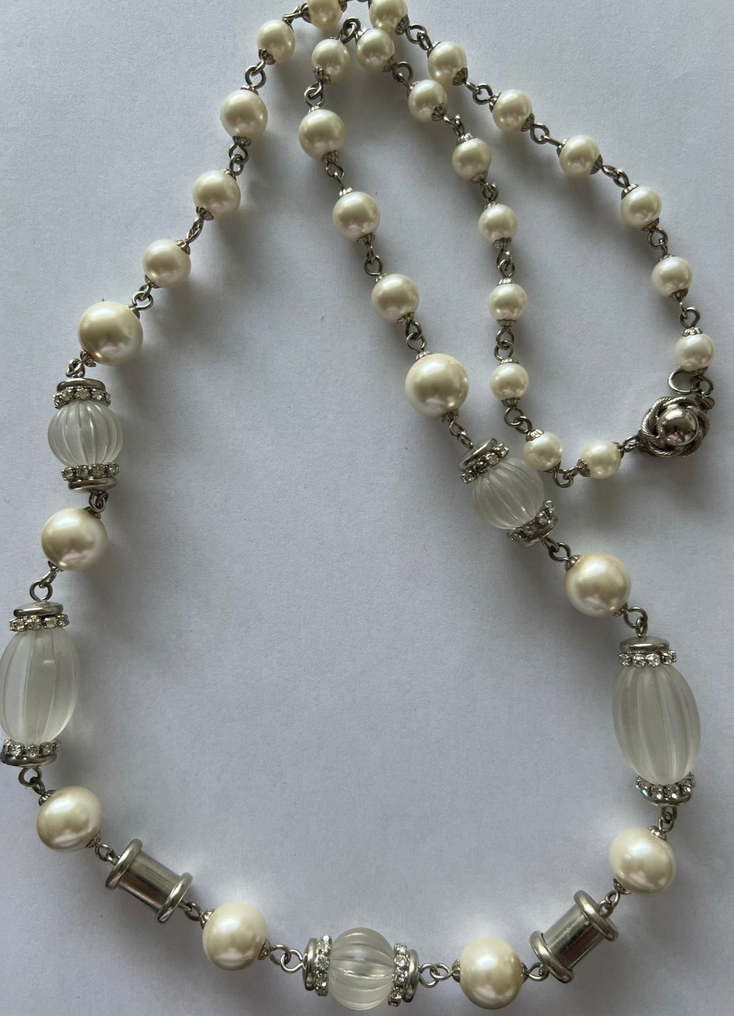 6208 Vintage Swarovski Kristallen Halskette 97cm