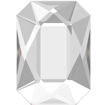 Swarovski® Flatback Emerald Cut Crystal 14x10mm